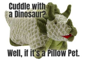 pillow pet triceratops