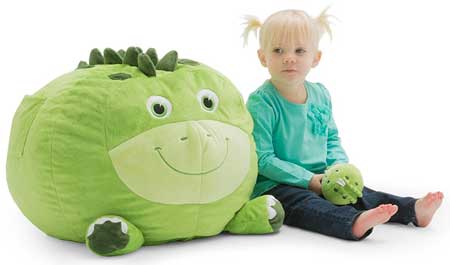 green stegosaurus plush