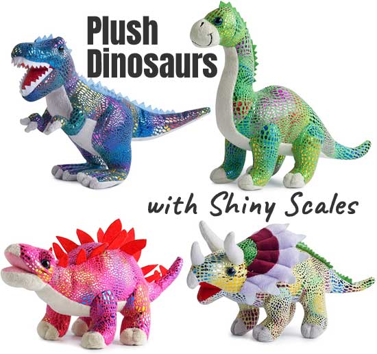 plush dinosaur set