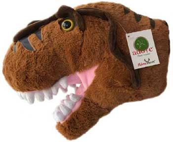 stuffed dinosaur head for wall